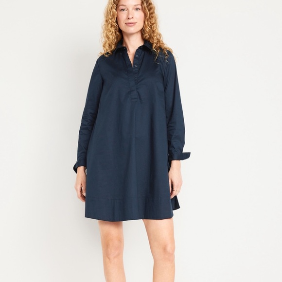 Old Navy Dresses & Skirts - NWT OLD NAVY Loose Mini Shirt Dress COLOR NAVY